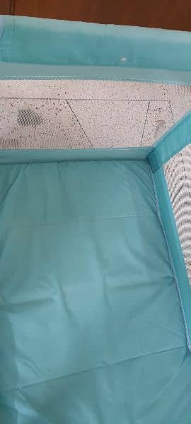 baby cot by Graco sky blue 3