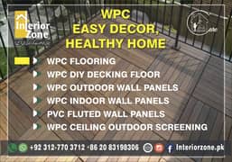 Wood Plastic Composition WPC WALLPANNELS, DECK FLOORING & CEILINGS