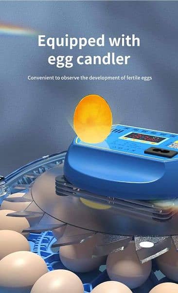 intelligent 8 26 52 eggs round automatic incubator machine 12