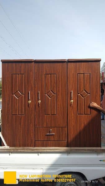 new wardrobe cupboard Almari 3 door 14