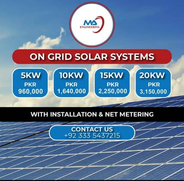 Solar System Power Solution ( Ongrid Hybrid ) 1