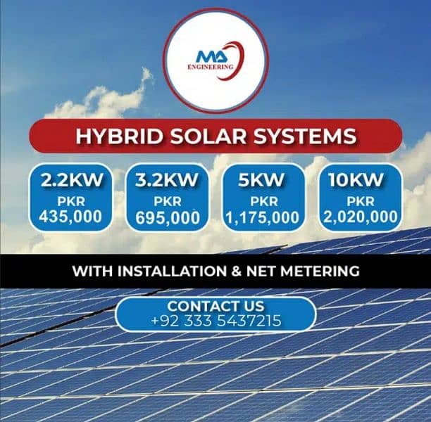 Solar System Power Solution ( Ongrid Hybrid ) 2