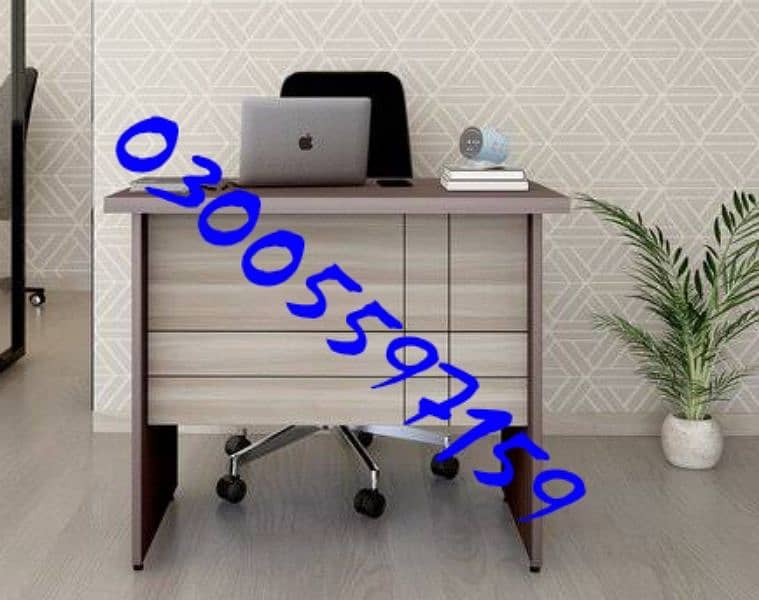 Office Exective Table L shape best desgn furniture set work desk chair 5