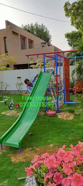 Playground equipment | Garden Metal swing jhola | Slides| Seesaw 4