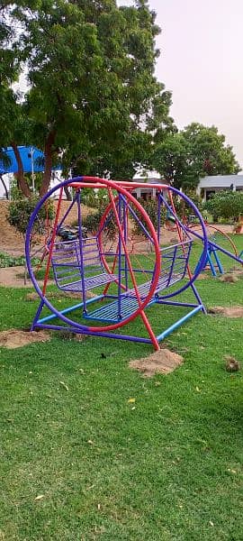 Playground equipment | Garden Metal swing jhola | Slides| Seesaw 11