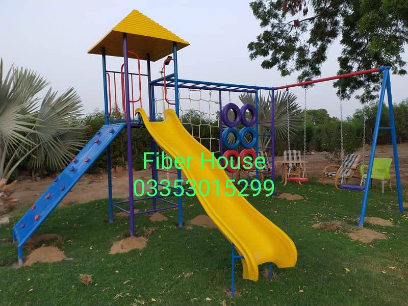 Playground equipment | Garden Metal swing jhola | Slides| Seesaw 15