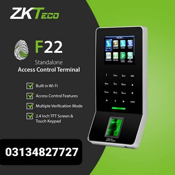 Zkteco Biometric Attendance Machine standalone access Control system 0