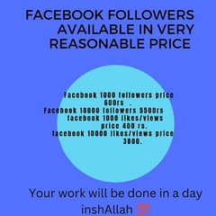 YouTube monetization and Facebook followers and likes available