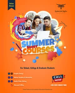 Summer Short Courses 2023 | Graphic Design | Animation | Video Editing