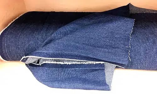 Jeans Denim Cloth Unstitch Fabric Stretchable and Non Stretchable 1
