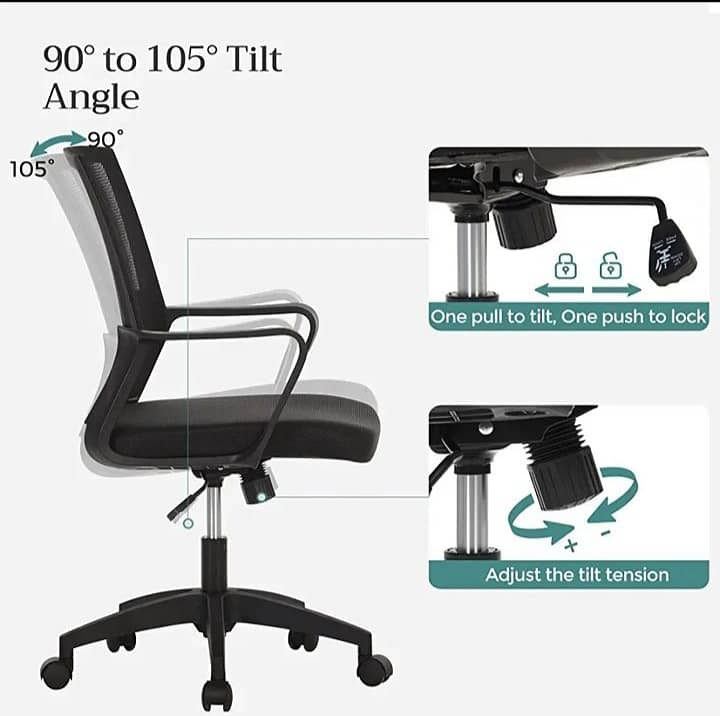 Office , Computer , Staff Chair ( Imported 1 Year Warranty ) 9