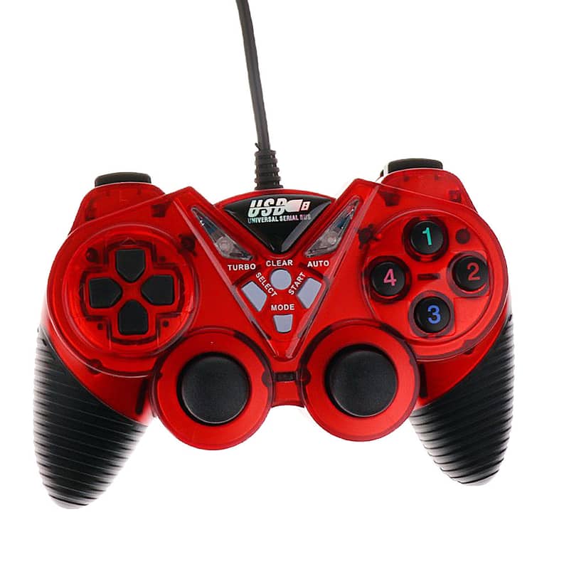 USB L2000 / L3000 / L4000 DOUBLE SHOCK Wired GAME CONTROLLER JOYSTICK 3