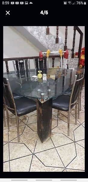 Double mirror dinning table 3