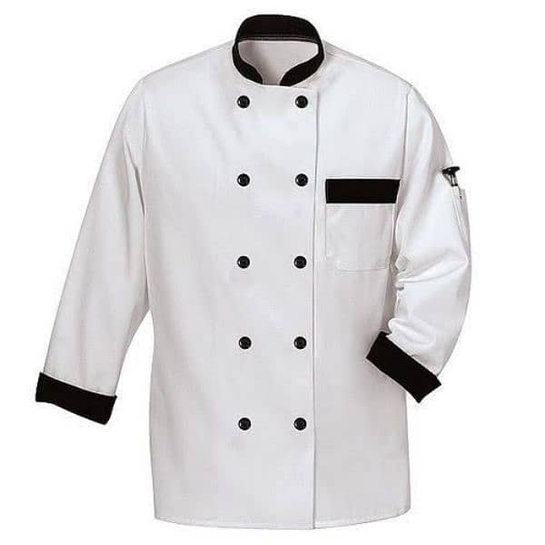 chef coat white. 0