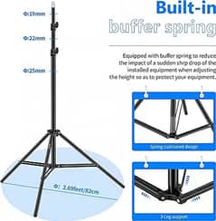 Neewer Photography Light Stand 3-6.6ft/92-200cm 1321 k56