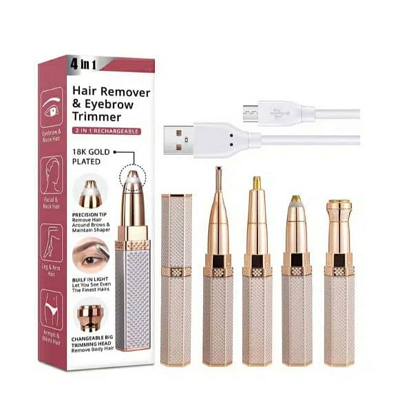 4 In 1 Multi-Functional Hair Remover And Eyebrow Trimmer 0