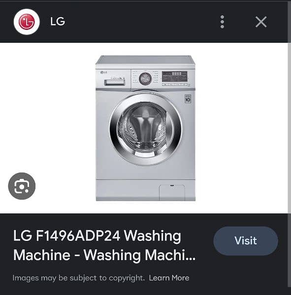 LG automatic front load Washer+Dryer 1