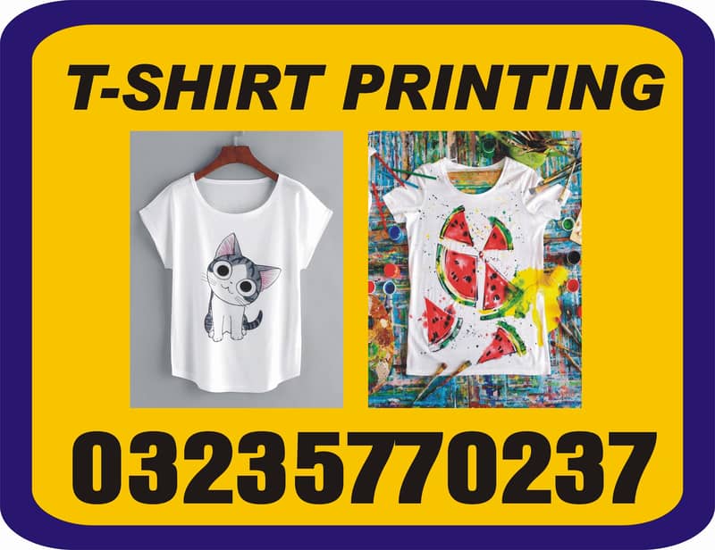 Tshirt printing - Digital printing - Screen printing - DTF printing 0