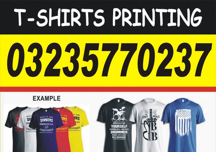 Tshirt printing - Digital printing - Screen printing - DTF printing 1