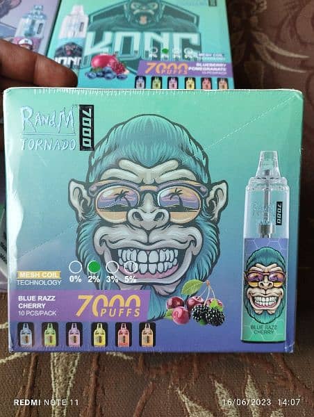 RandM Tornado 7000 Puff Vape Pod Disposible 20mg Brand New Box Packed 7