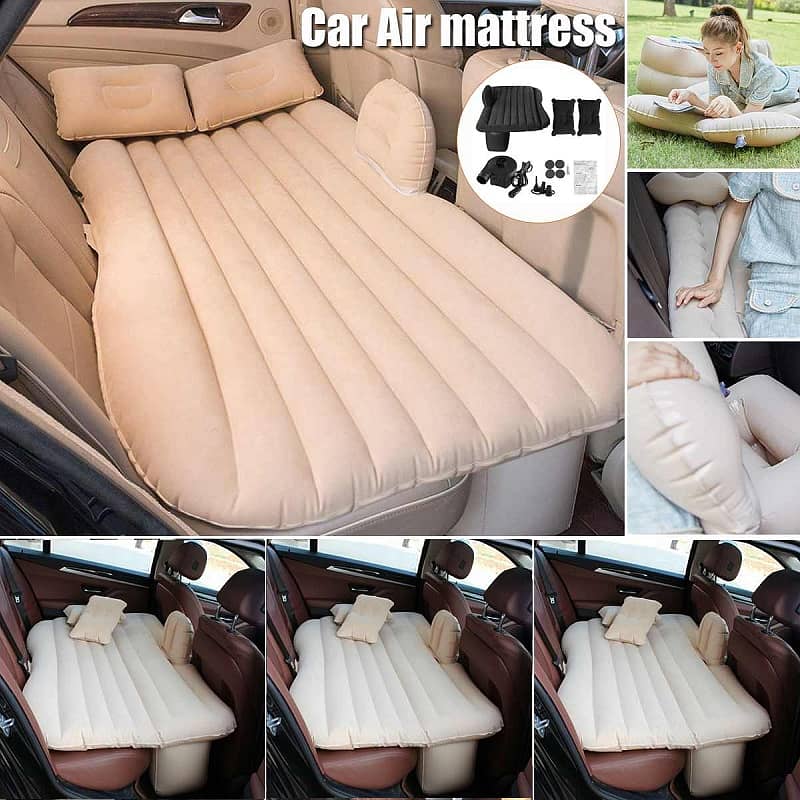 Car Inflatable Mattress with Pump, Portable SUV Air Bed 03020062817 0