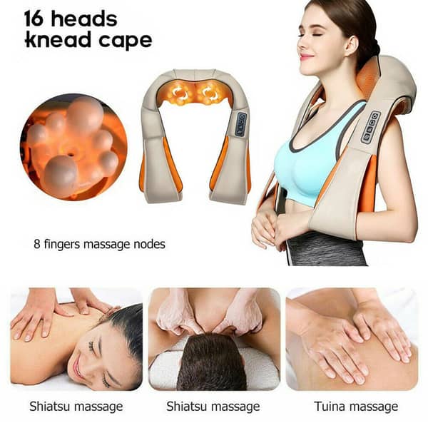 Neck, Back & Body Kneading Massager Cape