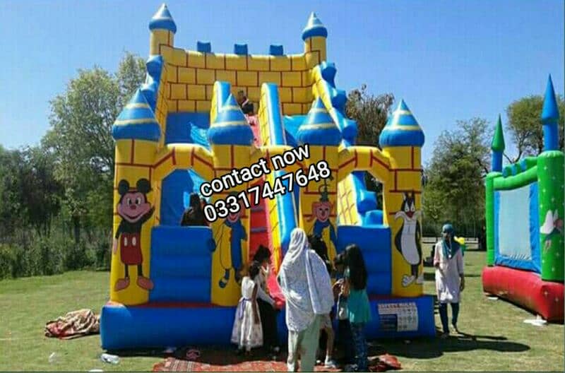jumping castle & jumping slide for rent, magic show Balloon decoration 1