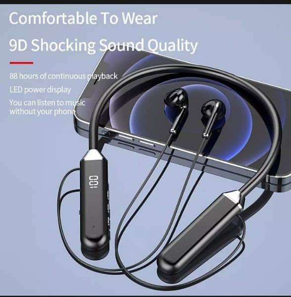 New neck-mounted bluetooth headset sports wireless  neck-mounted 3