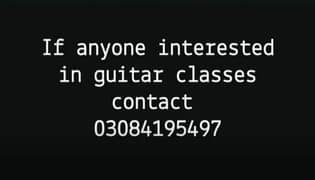 guitar classes available