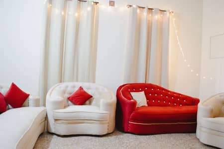 Brand New Wide 8 Seater Sofa Set Chesterfield Velvet Dewan