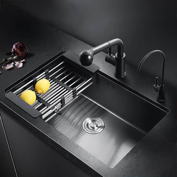 SS stainless steel Sink Bowl (18x 24) Black colour 1