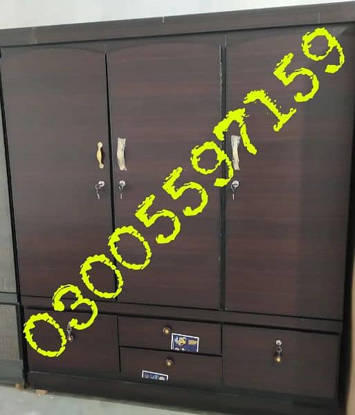 wardrobe almari 6ft hanger cupboard color furniture hostel chair bed 11