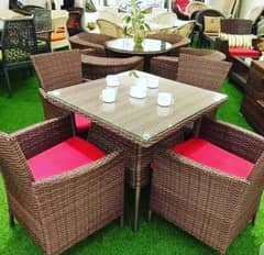 Rattan Dining set | Outdoor Rattan Furniture | Dining with chairs