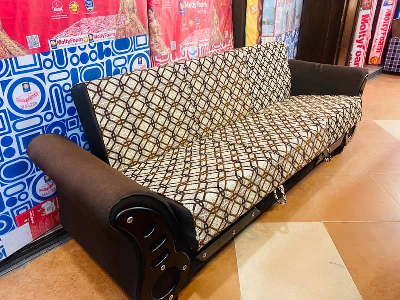 sofa cum bed (2in1)(sofa+bed)(Molty foam)(10 years warranty ) 5