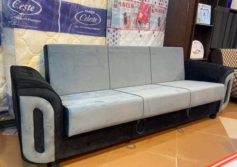 sofa cum bed (2in1)(sofa+bed)(Molty foam)(10 years warranty ) 9
