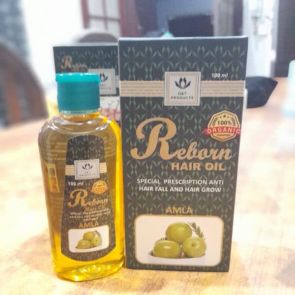 Reborn Hair Oil 100% Pure Organic in Sesame, Amla, Mustard & Coconut 12