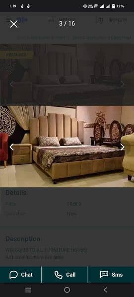 Poshish bed / bed / bed set / Furniture / bed dressing side table 2