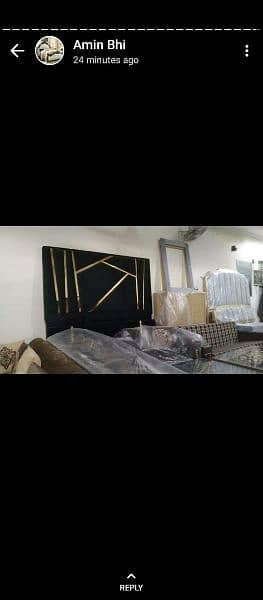 Poshish bed / bed / bed set / Furniture / bed dressing side table 12