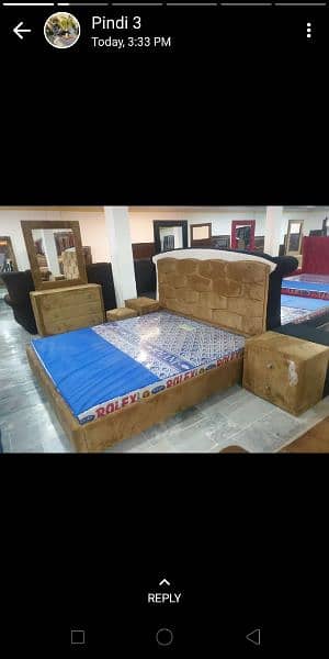 Poshish bed / bed / bed set / Furniture / bed dressing side table 17
