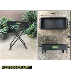 Iron Black BBQ Sigri With Stand