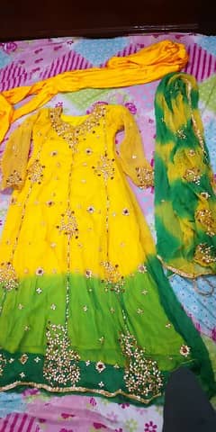 Mehndi Dress 3 piece for Girls / Women