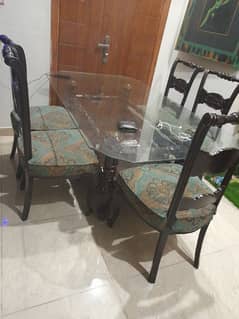 Dining table with 6 chairs