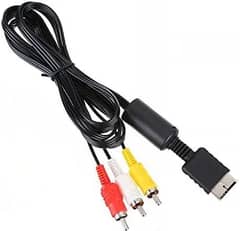 Composite AV to RCA Cable Playstation PS2 PS3 and PSX ag97 f74