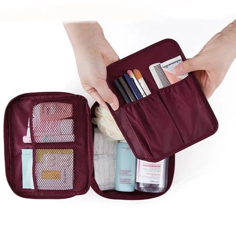 Travel Cosmetic Makeup Toiletry Bag Nylon & Polyester Portable Foldabl 0