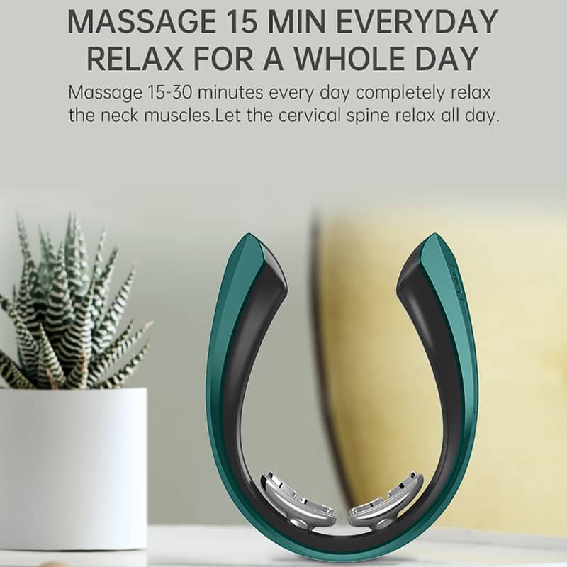 Neck Massager Dual-pulse Intelligent With Remote Control Rechargeable 17