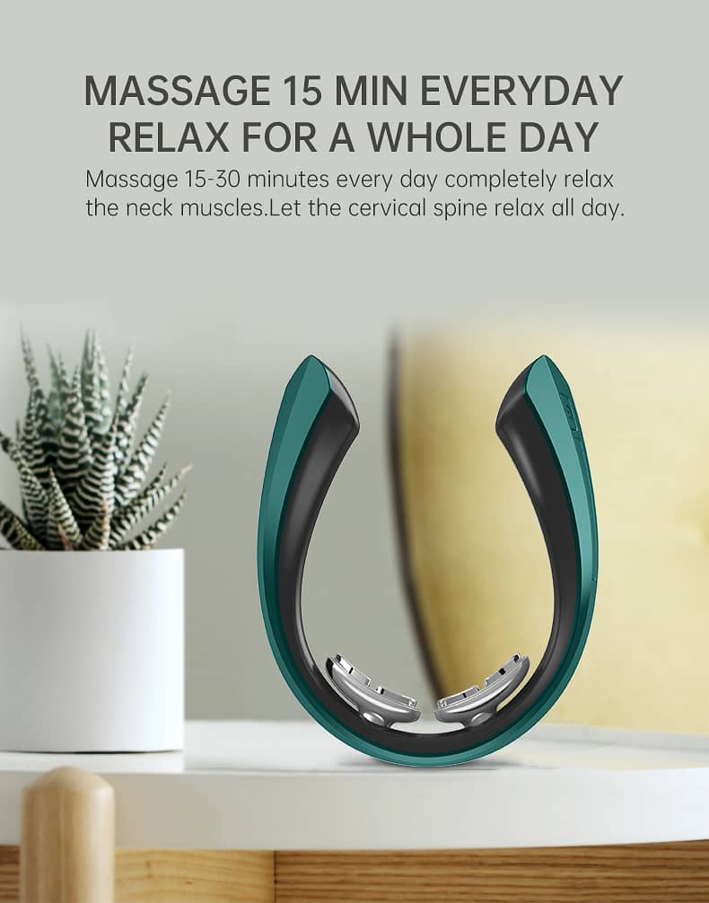 Neck Massager Dual-pulse Intelligent With Remote Control Rechargeable 18