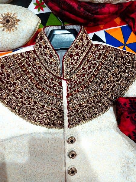 Sherwani, Kulla and Khusa complete set for sale 0