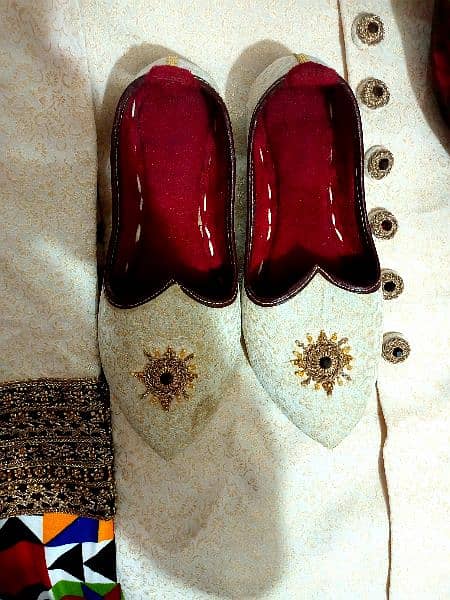 Sherwani, Kulla and Khusa complete set for sale 3