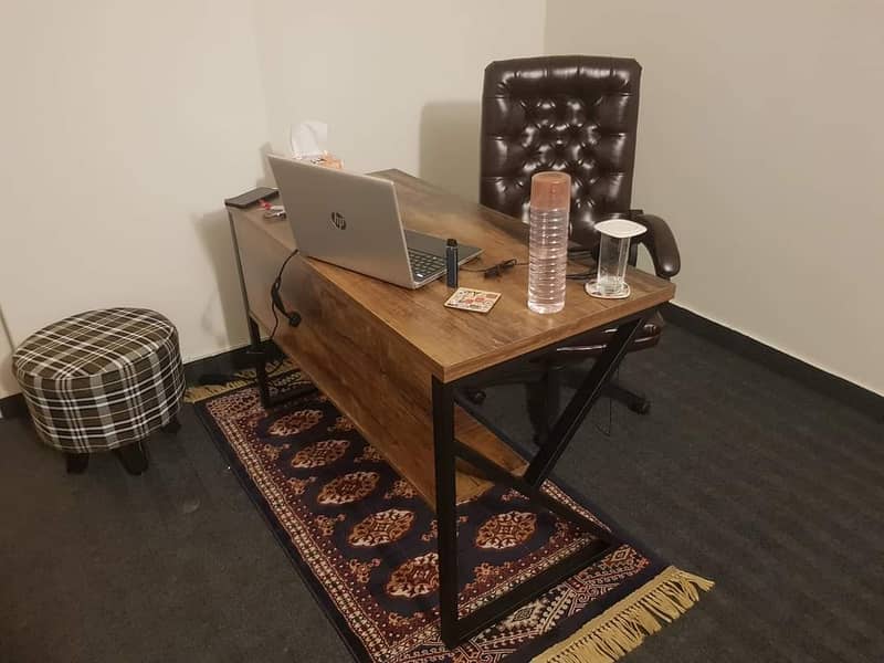 Study desk modern natural wooden shades 1