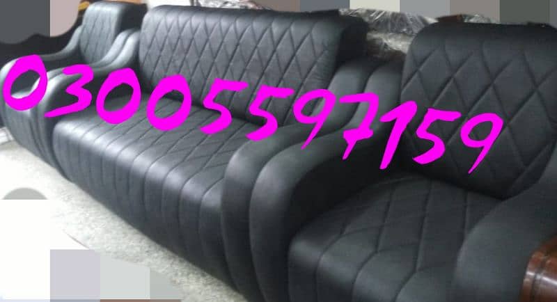 sofa set luxry leather 5,7 seater dsgn furniture home chair table cafe 4